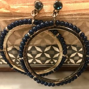 Beaded Hoop earrings